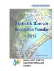 Statistik Daerah Kecamatan Tamako 2012